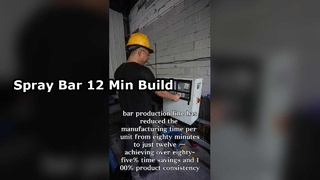 How We Build a Spray Bar in 12 Minutes | JEM Smart Factory
